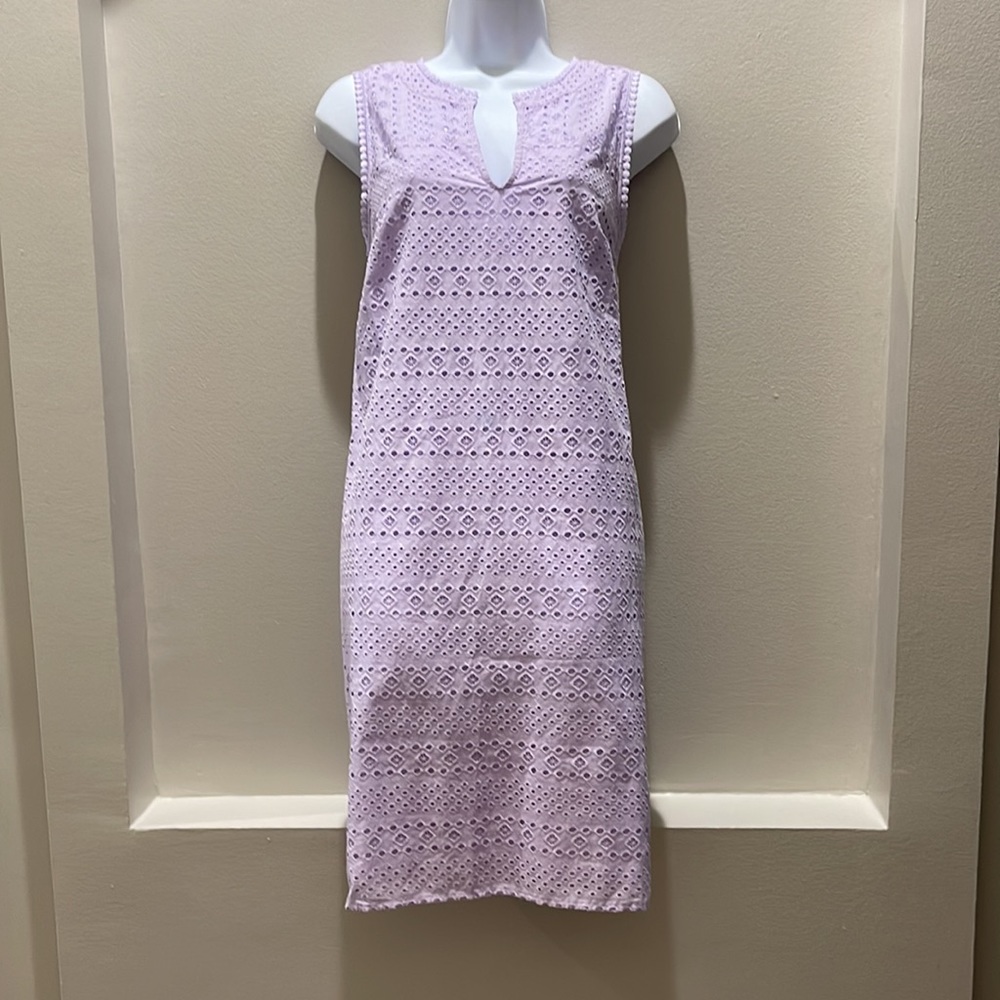 Loft eyelet Shift Dress